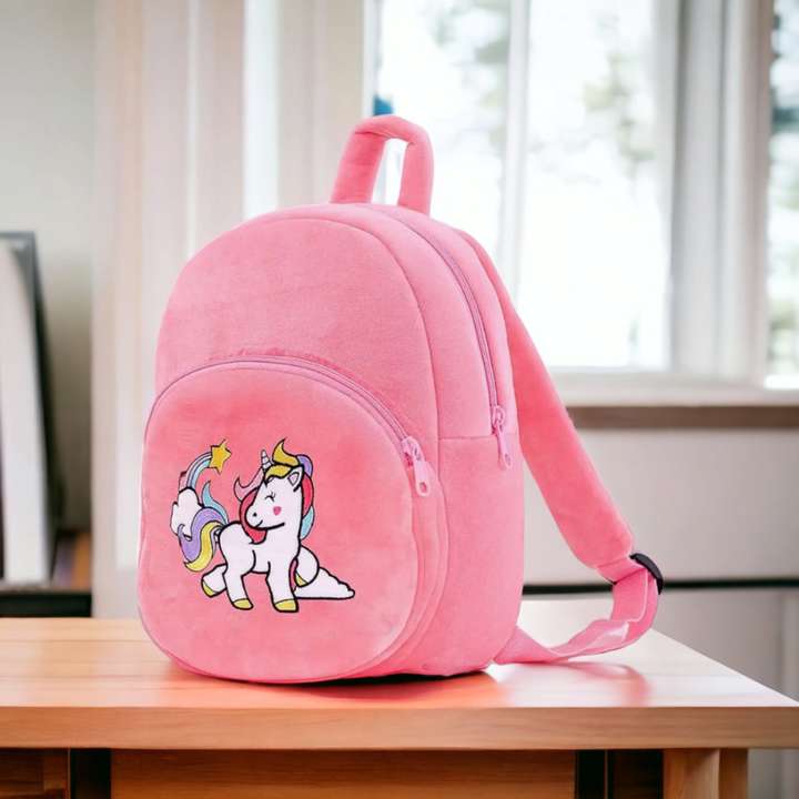 Flipkart DEEP DAZZLING Cute Unicorn Plush bag for Baby Girl Boy Kids School Bag Pink Yellow 12 L Plush Bag Plush Bag