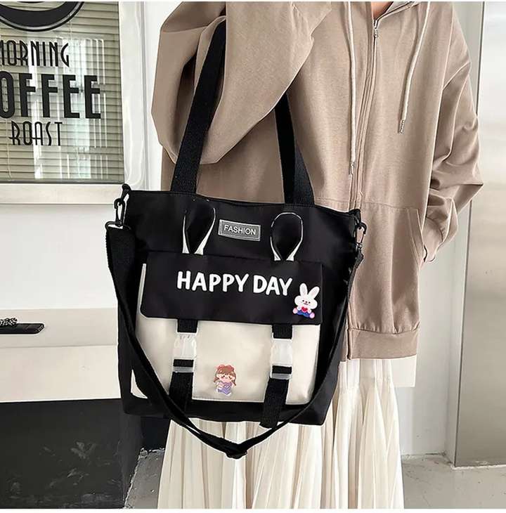 sameencollection Black Tote Nylon cloth women s bag new shoulder bag Korean version sweet and fashionable YELLOW Price in India Flipkart