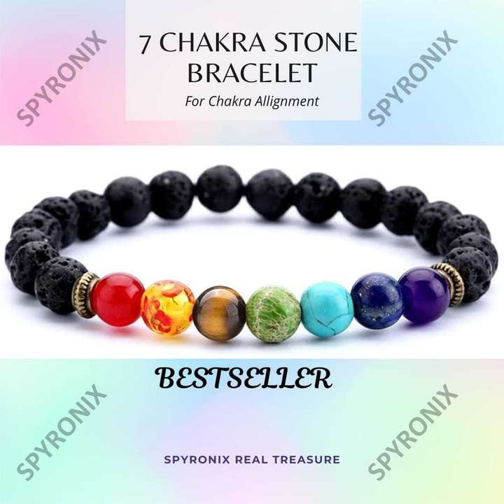 SPYRONIX REAL TREASURE 7 Chakra Bracelet Price in India Buy SPYRONIX REAL TREASURE 7 Chakra Bracelet Online at Best Prices in India Flipkart