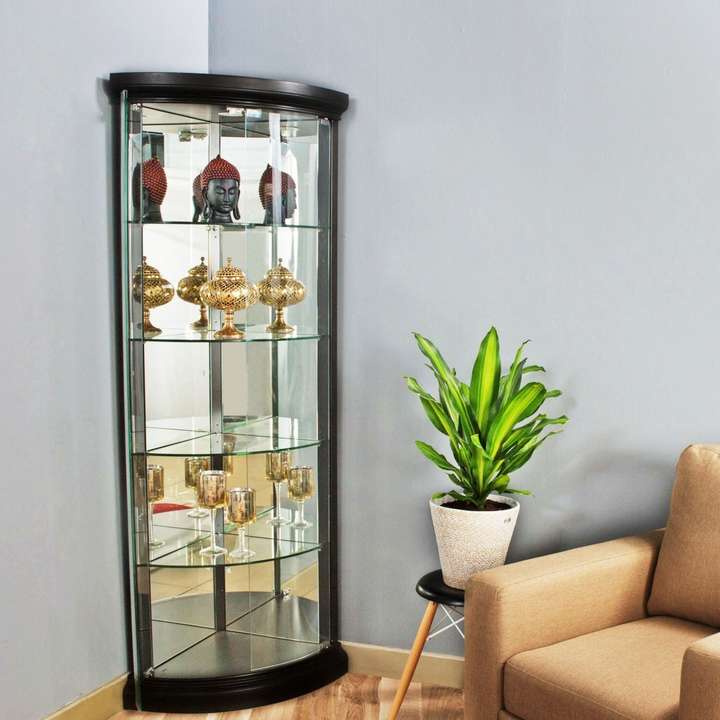 Glass bar cabinet for home hotsell