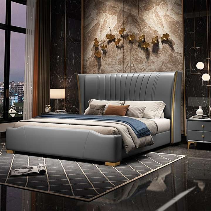 NICE MAPLE NICE MAPLE Lexis Pro Luxury Upholstered Bed In 