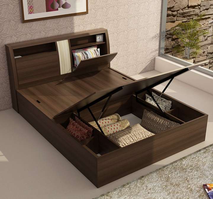 SPACEWOOD Monarch Engineered Wood Queen Hydraulic Bed