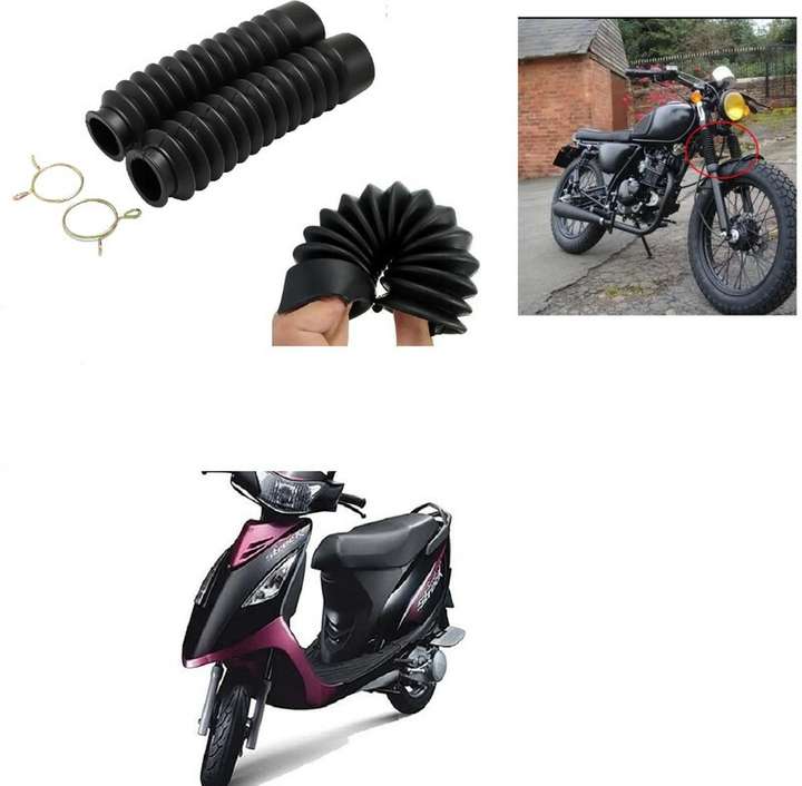 Atoray Motorcycle Rubber Protector Front Fork Shock Dust Cover for TVS Streak Bike Bike Clutch Cover Price in India Buy Atoray Motorcycle Rubber Protector Front Fork Shock Dust Cover for TVS Streak Bi...