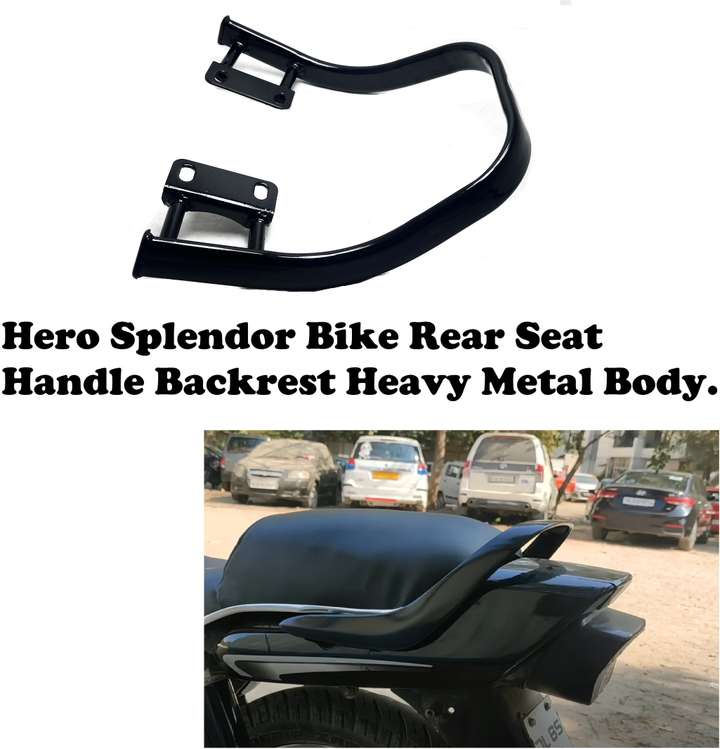 SRPHERE Hero Splendor Bike Rear Seat Handle Backrest Heavy Metal Body Black Color Bike Headlight Grill Price in India Buy SRPHERE Hero Splendor Bike Rear Seat Handle Backrest Heavy Metal Body