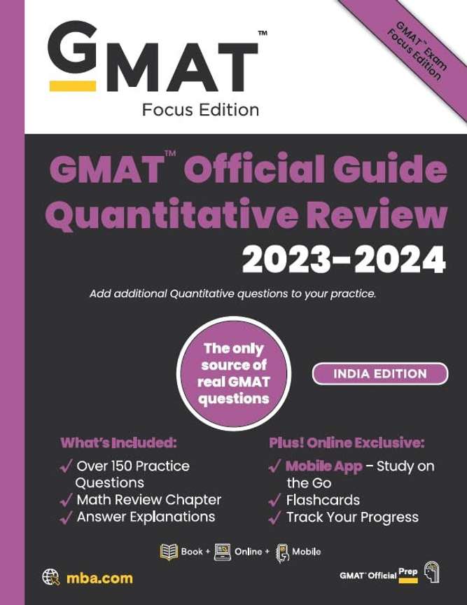 GMAT Official Guide Quantitative Review 2023 - 2024: Buy GMAT 