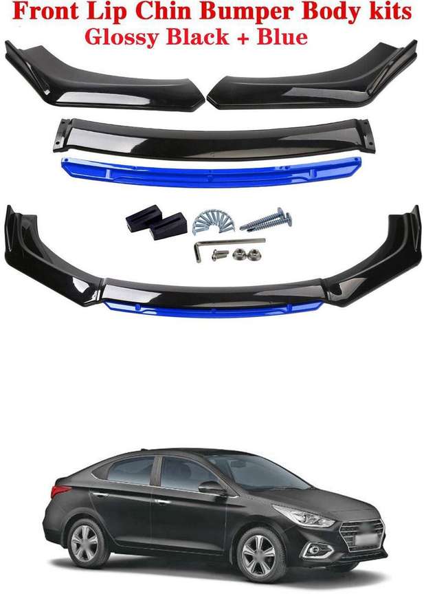 XZRTZ Car Front Bumper Spoiler Splitter Body Kit Side Skirt Front Bumper Guard 355 Matte Glossy Hyundai Verna Front Garnish Price in India Buy XZRTZ Car Front Bumper Spoiler Splitter Body