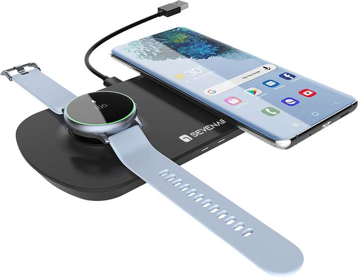Sevenaire S15 2in1 Wireless Charger for Samsung S22 to S8 Samsung Watch 1 3 4 4 Classic Charging Pad Price in India Buy Sevenaire S15 2in1 Wireless Charger for Samsung S22 to S8 Samsung