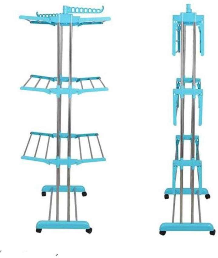 NEXTVIEW Steel Floor Cloth Dryer Stand Cloth Drying Rack Kapde Sukaneka Stand Cloth Stand For Home 3 Tier Blue Drying Price in India Buy NEXTVIEW Steel Floor Cloth Dryer Stand Cloth Drying Rack Kapde ...