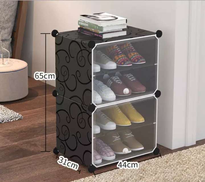 COROID 4 Layer 2 Door Shoe Rack Storage for Home Bedroom Living Room Waterproof Plastic Metal Collapsible Shoe Stand Price in India Buy COROID 4 Layer 2 Door Shoe Rack Storage for Home Bedroom Living ...