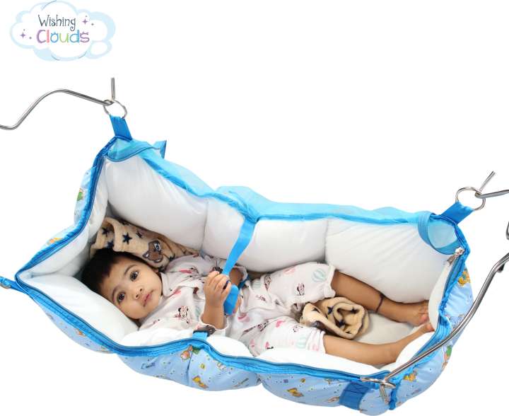 Wishing Clouds Foldable Baby Thottil for Kids with Mosquito Net for Babies Under 1.5 Years Buy Baby Care Products in India Flipkart