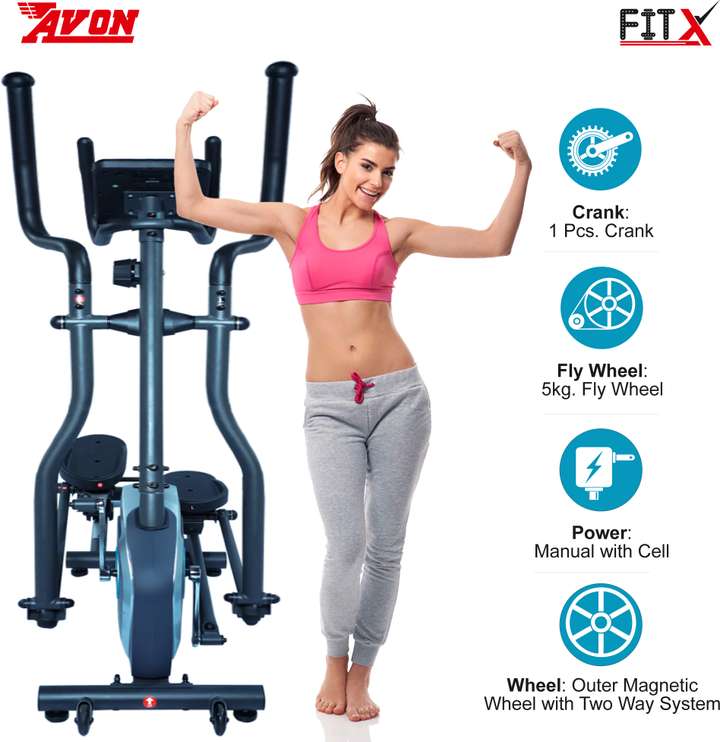 AVON Fitx Elliptical Cross Trainer Manual Adjustable Workout Resistance Cross Trainer Buy AVON Fitx Elliptical Cross Trainer Manual Adjustable Workout Resistance Cross Trainer Online at Best Prices in...