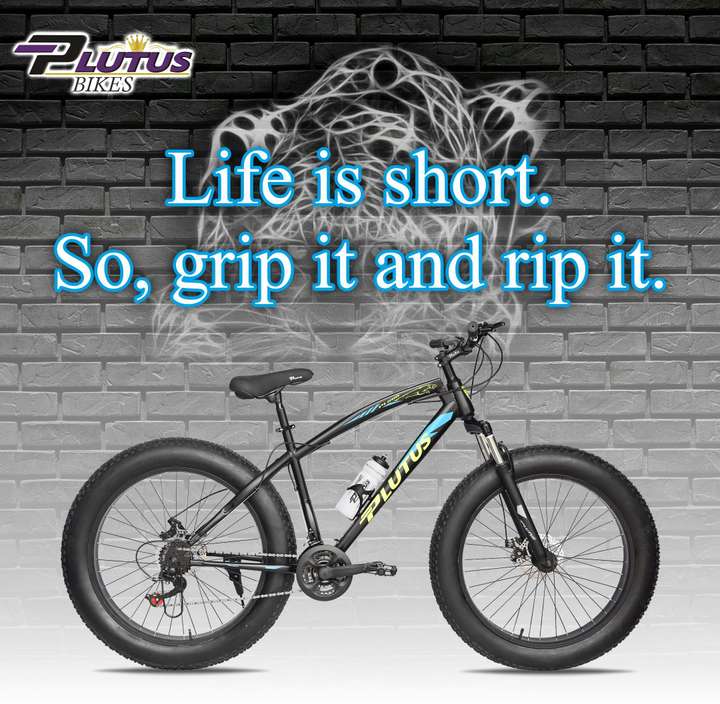 PLUTUS Jaguar Fat Bike for Adults 12 Yrs with Dual Disc Brake Multi Speed Blue 26 T Fat Tyre Cycle Price in India Buy PLUTUS Jaguar Fat Bike for Adults 12 Yrs with