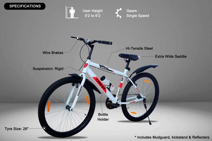 MODERN TRED 26T Road cycle Bicycle 26 T Mountain Cycle Price in India Buy MODERN TRED 26T Road cycle Bicycle 26 T Mountain Cycle online at Flipkart