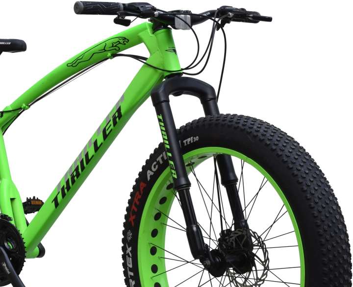 Thriller JAGUAR 26x400 85 Pre Assembled Dual Disc Jack 7 Inverted Suspension Fat Bike 27.5 T Mountain Cycle Price in India Buy Thriller JAGUAR 26x400 85 Pre Assembled Dual Disc Jack 7 Inverted Suspens...