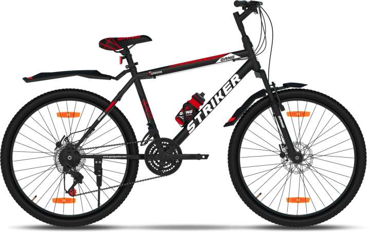 GANG STRIKER Front Suspension Dual Disc Brake Multi Speed 26 T Mountain Cycle Price in India Buy GANG STRIKER Front Suspension Dual Disc Brake Multi Speed 26 T Mountain Cycle online at Flipkart