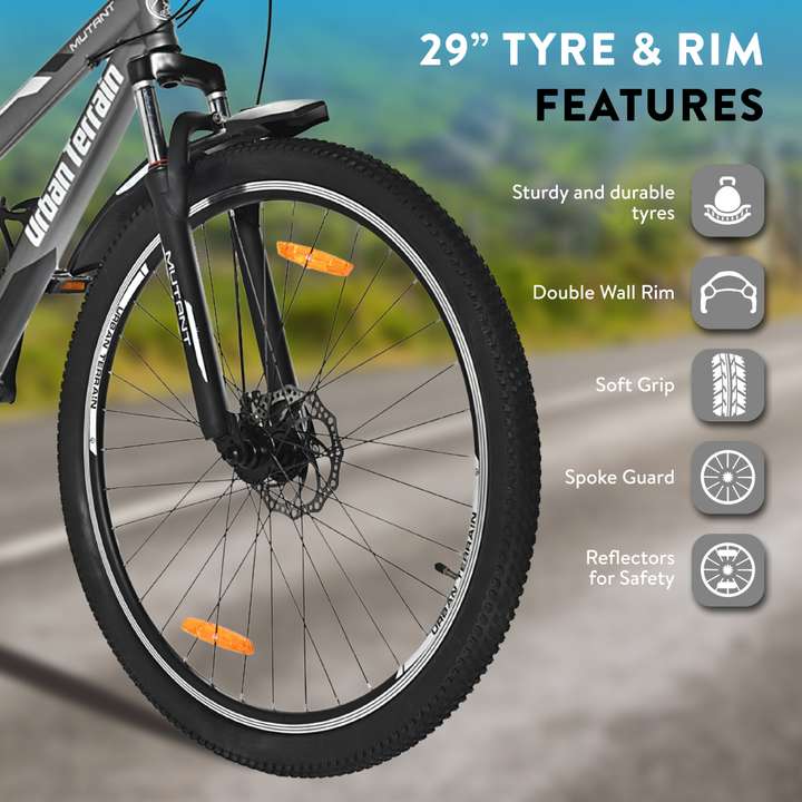 Urban Terrain Mutant Steel MTB Cycles Shimano Geared for Men with Dual Disc Brake 29 T Road Cycle Price in India Buy Urban Terrain Mutant Steel MTB Cycles Shimano Geared for
