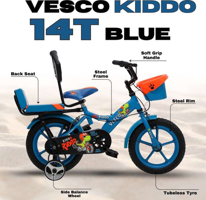 VESCO Kiddo Cycle for Kids Bicycles age 3 to 5 Year Boys Girls 14 T BMX Cycle Price in India Buy VESCO Kiddo Cycle for Kids Bicycles age