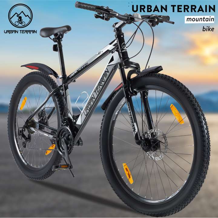 Urban Terrain Mounatin Bike Shimano Geared Cycles for Men with Dual Disc Brake MTB UT1000 27.5 T Road Cycle Price in India Buy Urban Terrain Mounatin Bike Shimano Geared Cycles for