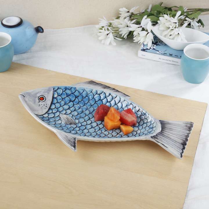 Fish serving platter outlet