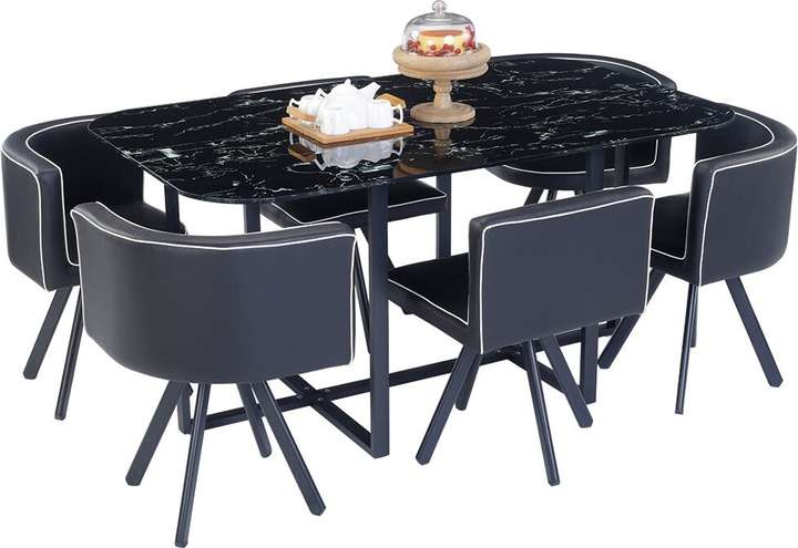 Durian Pure Jenna Glass 6 Seater Dining Table Price in India Buy Durian Pure Jenna Glass 6 Seater Dining Table online at Flipkart