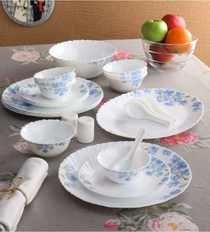 LAOPALA Pack of 21 Marble Diva 21 piece Dinner Set Price in India Buy LAOPALA Pack of 21 Marble Diva 21 piece Dinner Set online at Flipkart