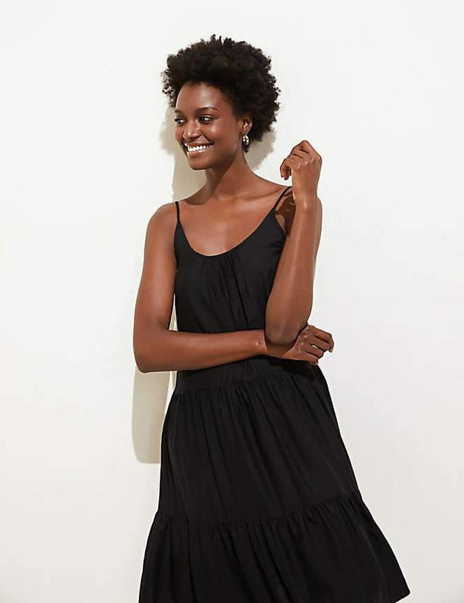 MARKS SPENCER Women Fit and Flare Black Dress Buy MARKS SPENCER Women Fit and Flare Black Dress Online at Best Prices in India Flipkart