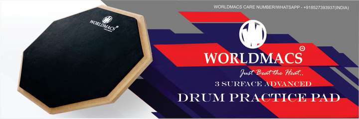 Worldmacs Double Sided Drum Practice Pad Price in India Buy Worldmacs Double Sided Drum Practice Pad online at Flipkart