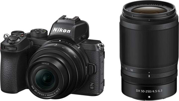 NIKON Z 50 Mirrorless Camera Body with 16-50mm & 50-250mm Lenses Price in  India - Buy NIKON Z 50 Mirrorless Camera Body with 16-50mm & 50-250mm  Lenses online at Flipkart.com