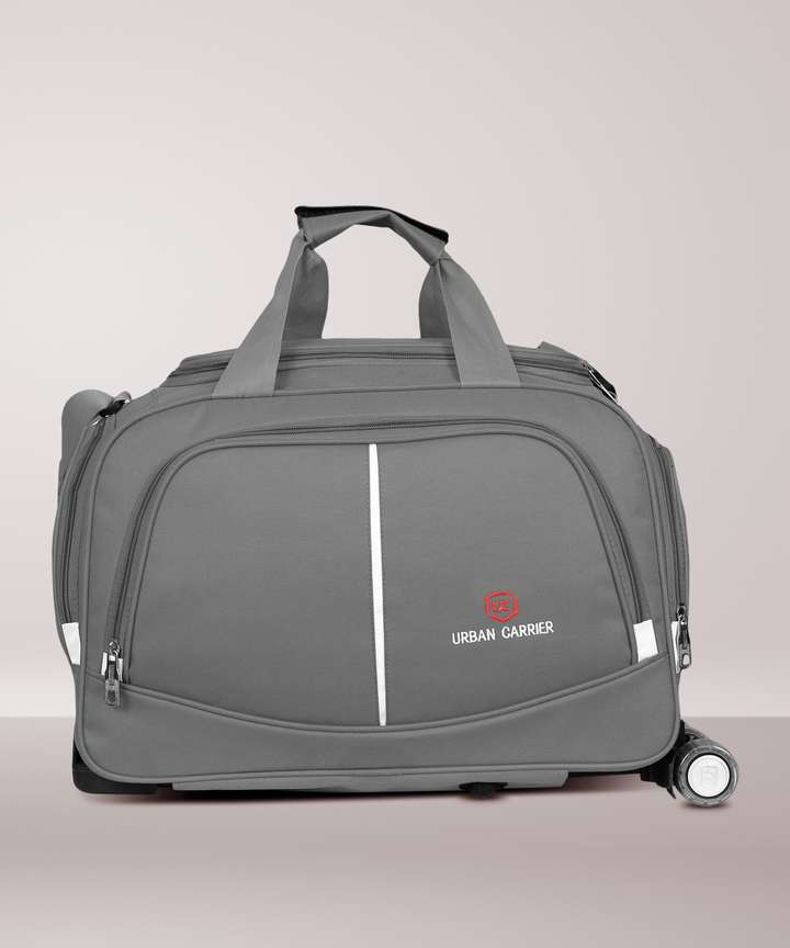 urban carrier Expandable Medium Check In Luggage Bag Travel Trolley Bag For men Women Travel Bags Duffles Duffle Travel Bags Duffel With Wheels Strolley UC GREY Price in India