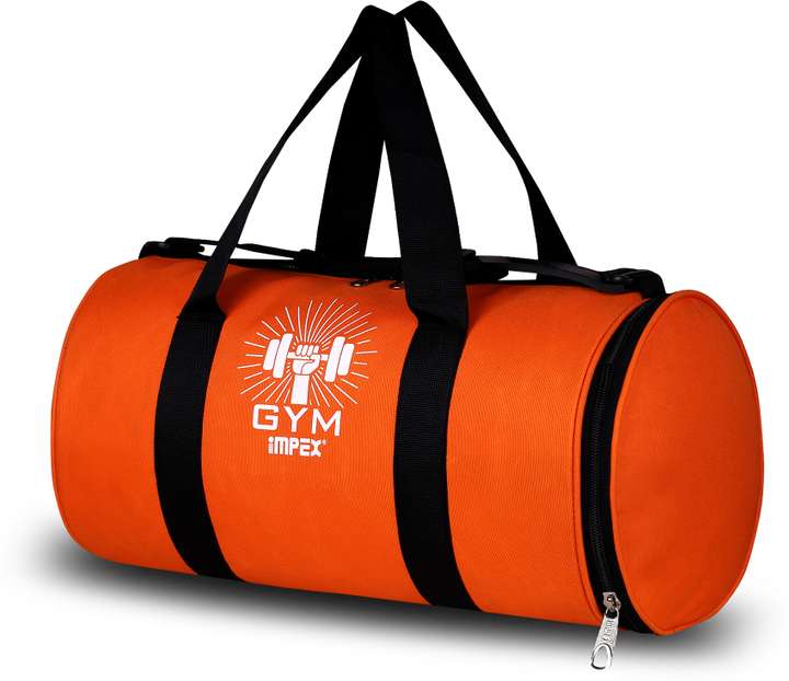 IMPEX Orange Men and Women Waterproof Gym Bag with Shoes Compartment Gym Duffel Bag Orange Price in India Flipkart