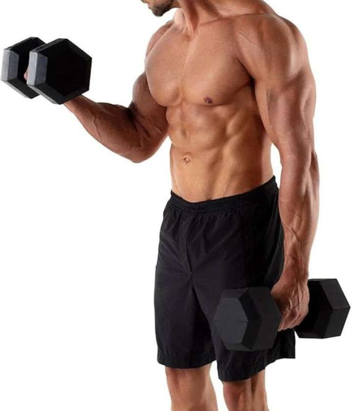 Full body workout with 10kg dumbbell clearance