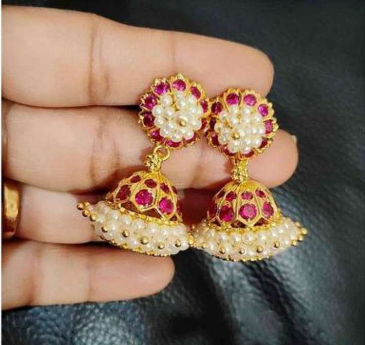 Buy g g COVERING Trending and Attractive Pearl Jhumkas For Ladies Functional Wear Moonstone Sterling Silver Jhumki Earring Online at Best Prices in India Flipkart