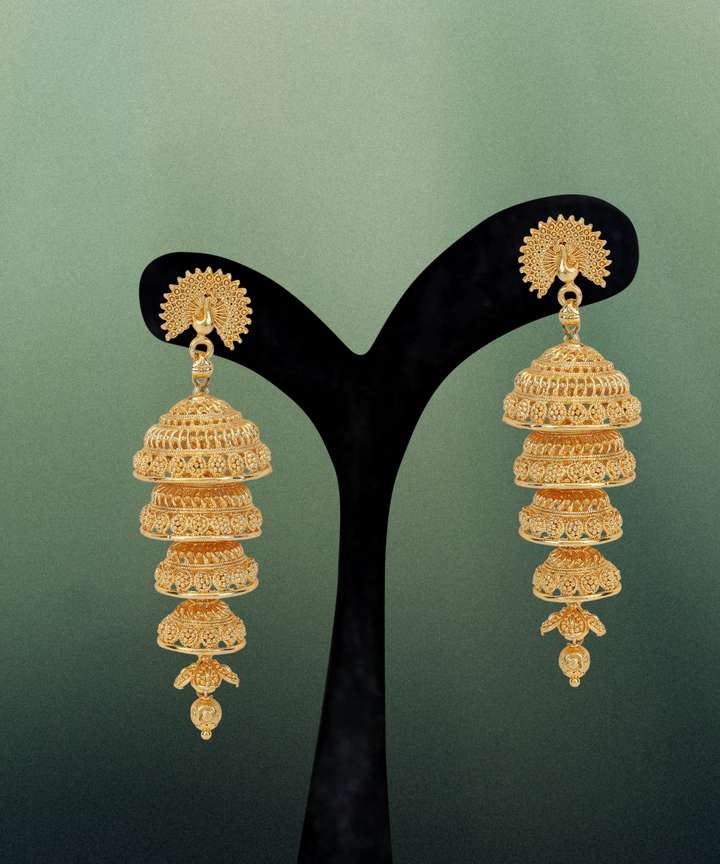 Step jhumka gold hotsell