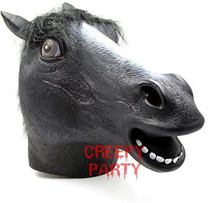 CreepyParty Horse Mask Party Dress Up Horse Head Masks For Adults Men Masquerade Black Elders Halloween Costume Price in India Buy CreepyParty Horse Mask Party Dress Up Horse Head Masks For