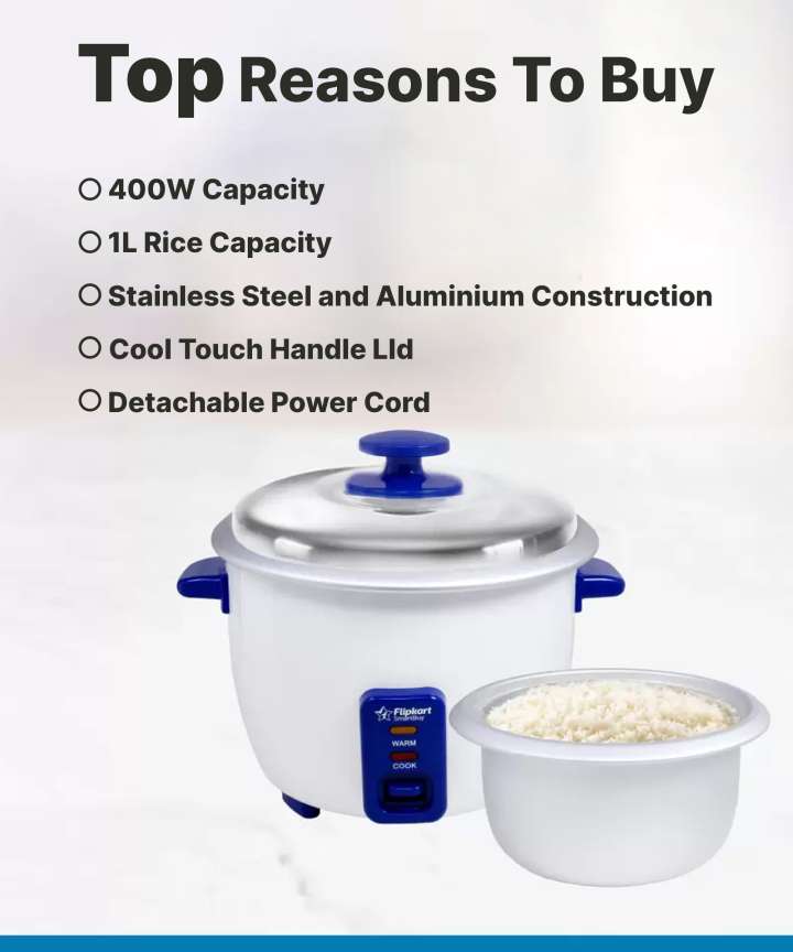 Flipkart rice cooker price sale