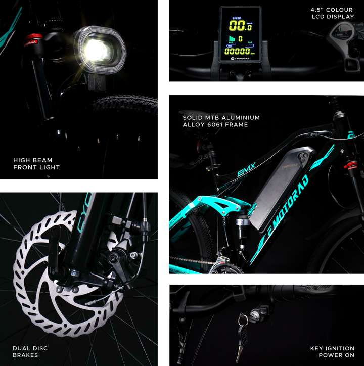 EMotorad EMX Aqua 27.5 inches 21 Gear Lithium ion Li ion Electric Cycle Price in India Buy EMotorad EMX Aqua 27.5 inches 21 Gear Lithium ion Li ion Electric Cycle online at Flipkart