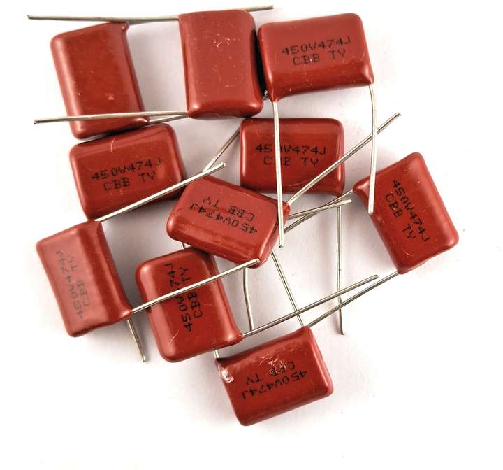 SAMAES 10 Pics 474J 450V Polyester Capacitor 450V 0.47uf Electronic  Components Electronic Hobby Kit