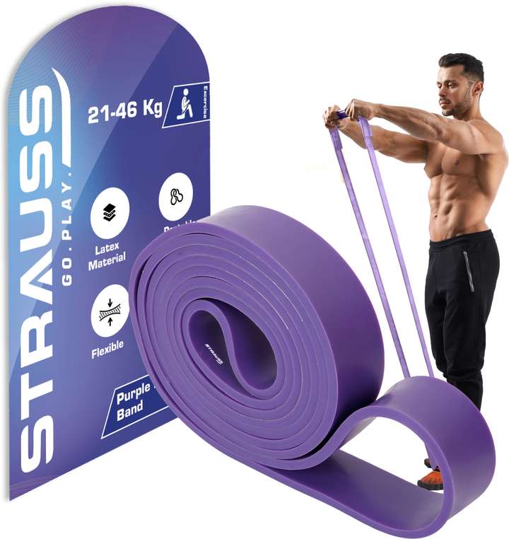 Strauss Resistance Exercise Band for Chin Ups Strength Training Stretching Pull Ups Resistance Band