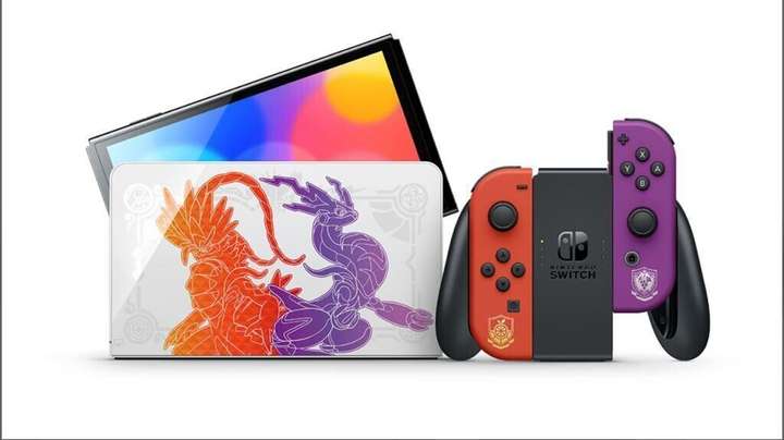 NINTENDO Switch OLED Console Pokemon Scarlet and Violet Edition 64 