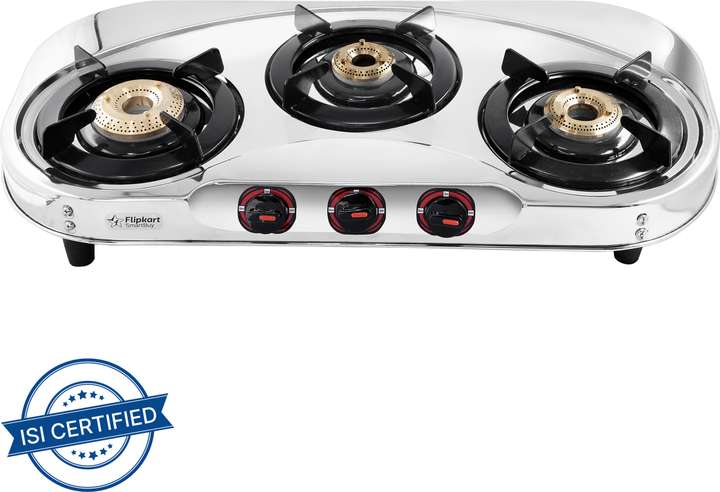 Stainless steel gas stove 3 burner flipkart top
