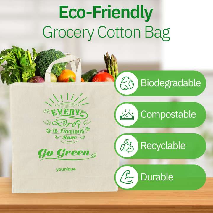 Younique Cotton Eco Friendly Reusable Multipurpose Shopping Bags Set of 4 Pack of 4 Grocery Bags Price in India Buy Younique Cotton Eco Friendly Reusable Multipurpose Shopping Bags Set of 4