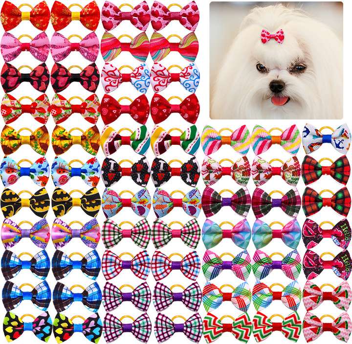 Girl dog hair bows best sale