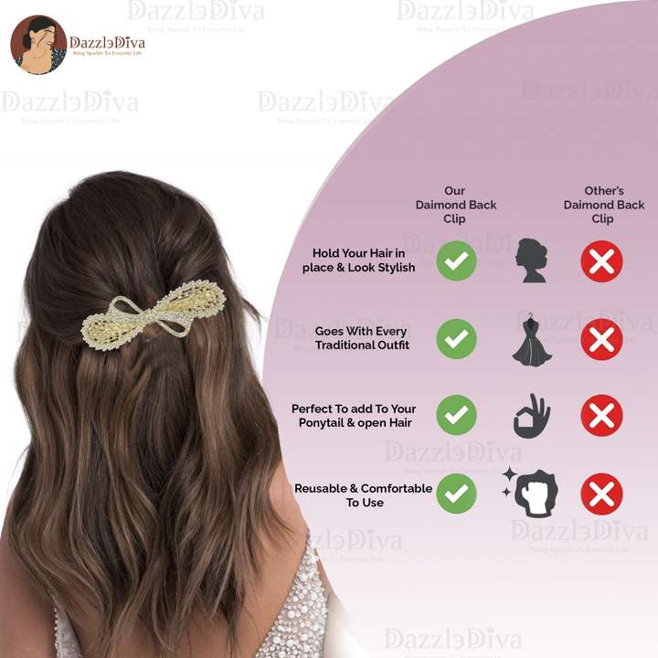 DazzleDivas Diamond Hair Clips Hair Accessories Hair Clips Women Stylish Back Clip Back Pin Price in India Buy DazzleDivas Diamond Hair Clips Hair Accessories Hair Clips Women Stylish Back Clip Back