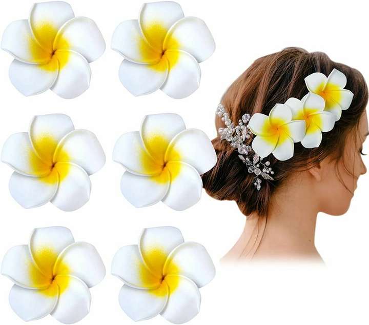 Hawaiian flower hair pieces clearance