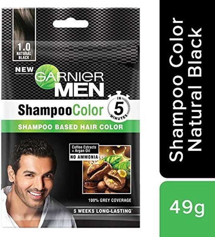GARNIER Men Shampoo Color Shade 1 10ml 10ml pack of 12 Natural Black Price in India Buy GARNIER Men Shampoo Color Shade 1 10ml 10ml pack of 12 Natural Black Online In India Reviews Ratings