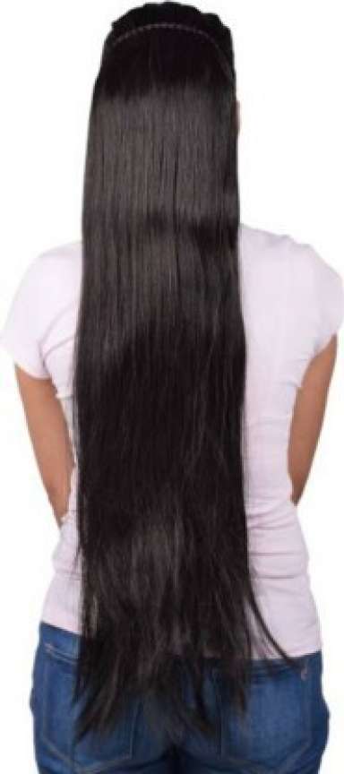 A H S natural brownish black long straight Hair Extension Price in India Buy A H S natural brownish black long straight Hair Extension online at Flipkart