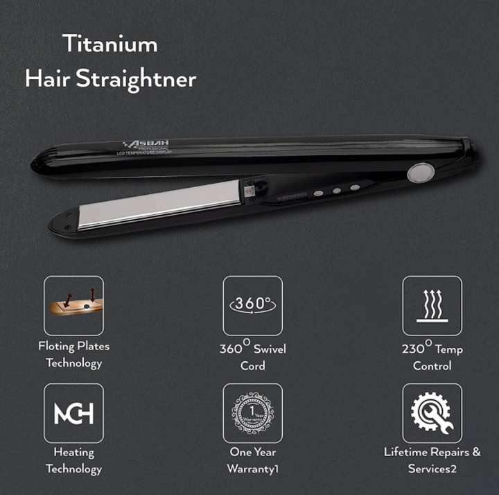 Asbah hair straightener sales
