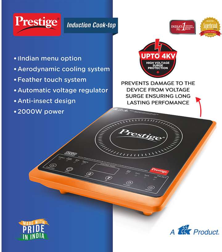 Prestige 2000 W Induction Cooktop Push Button
