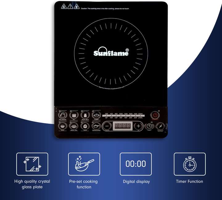 Sunflame 2000 W Induction Cooktop Push Button Buy Sunflame 2000 W Induction Cooktop Push Button Online at best price in India Flipkart