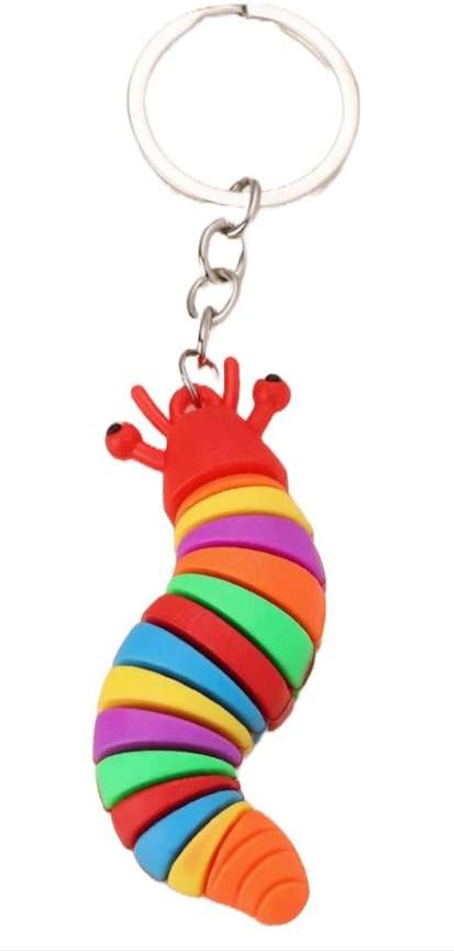 Caterpillar keychain top
